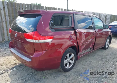 2012 Toyota Sienna Le 8 Passenger из США, поврежденный, VIN 5TDKA3DC7CS013776